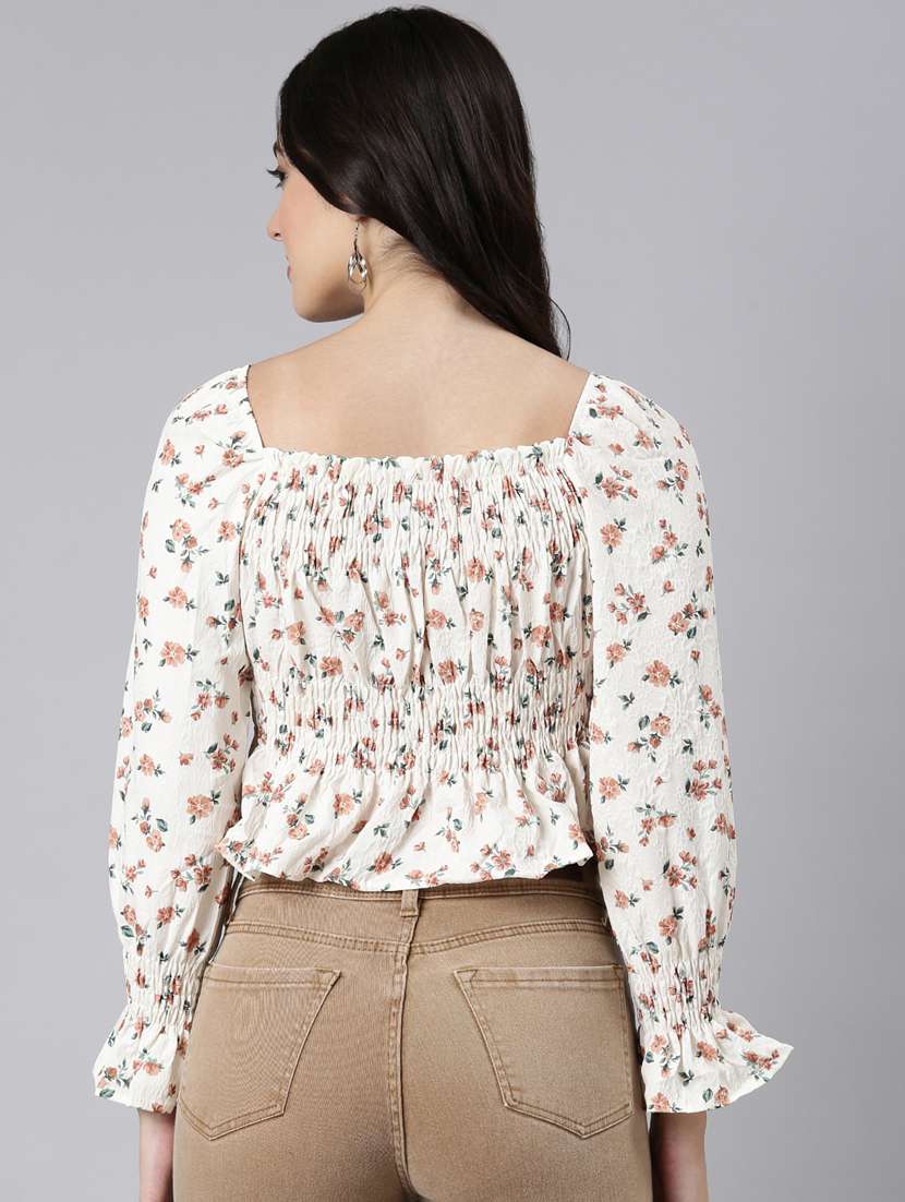 women floral printed peplum top - 21023656 - Standard Image - 3