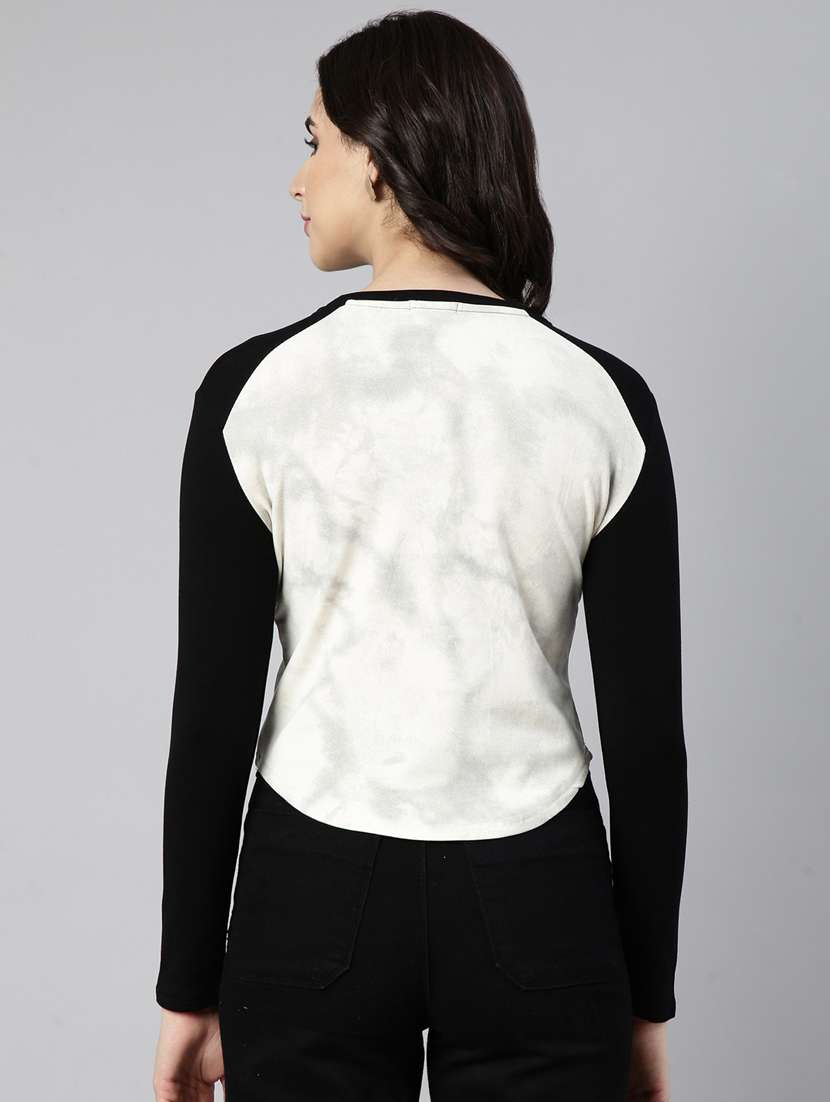 women color block regular top - 21023671 - Standard Image - 3
