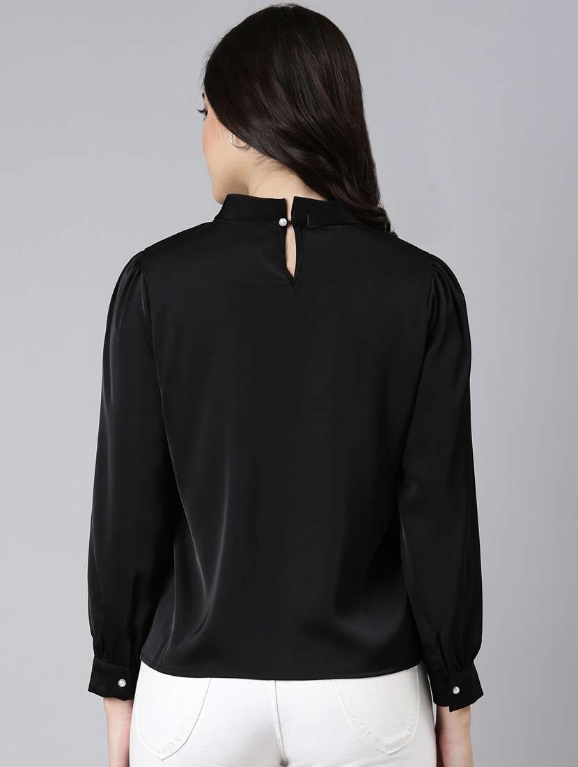 women solid color regular top - 21023672 -  Standard Image - 3