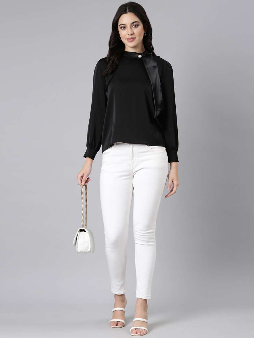 women solid color regular top - 21023672 -  Standard Image - 5