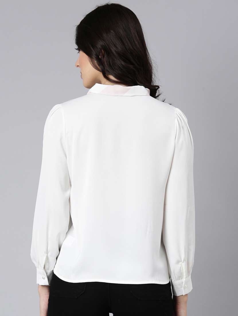 women solid color regular top - 21023673 -  Standard Image - 3