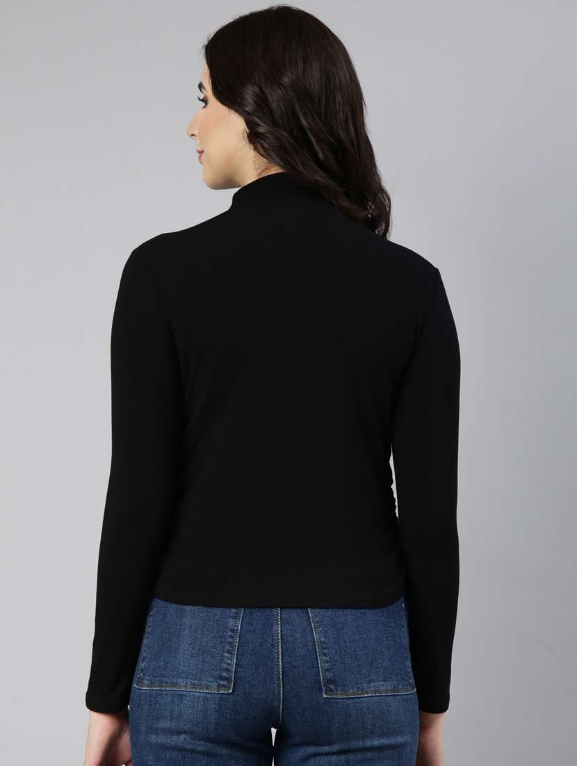 women solid color regular top - 21023678 -  Standard Image - 3