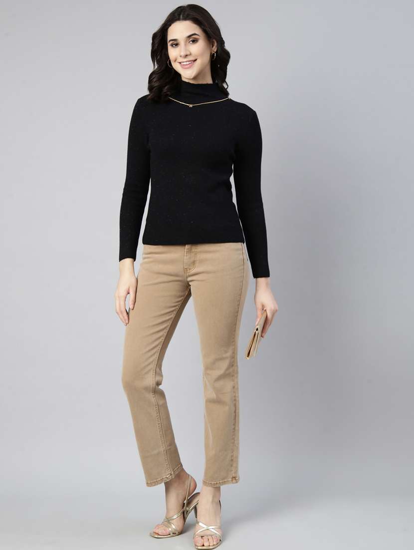 women solid color regular top - 21023694 - Standard Image - 5