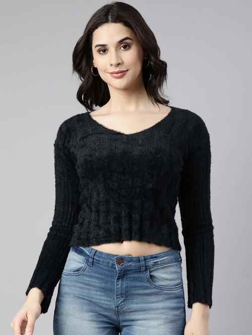 women solid color crop top - 21023709 -  Standard Image - 0
