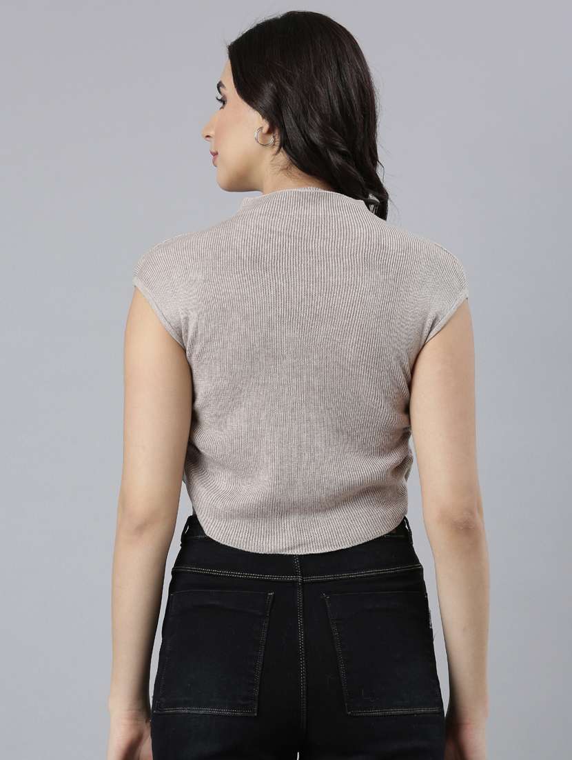 women solid color regular top - 21023718 -  Standard Image - 3