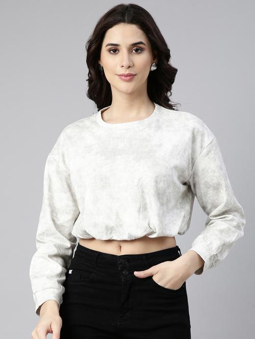 women solid color blouson top - 21023725 -  Standard Image - 0