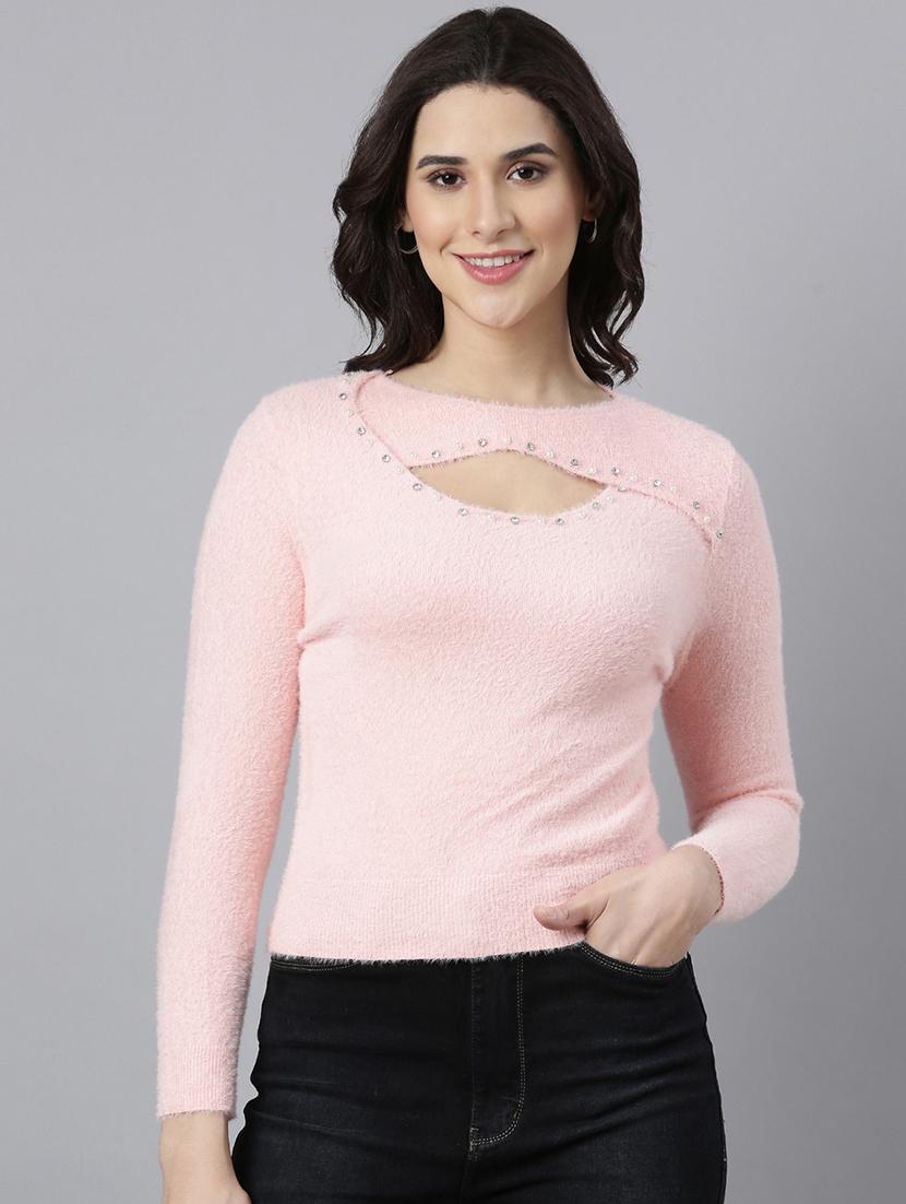 peach acrylic regular top - 21023748 -  Zoom Image - 0