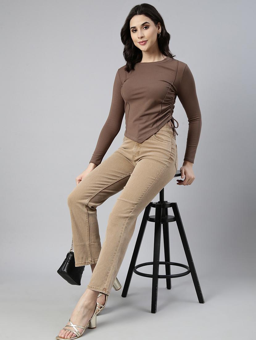 brown acrylic regular top - 21023764 - Standard Image - 5