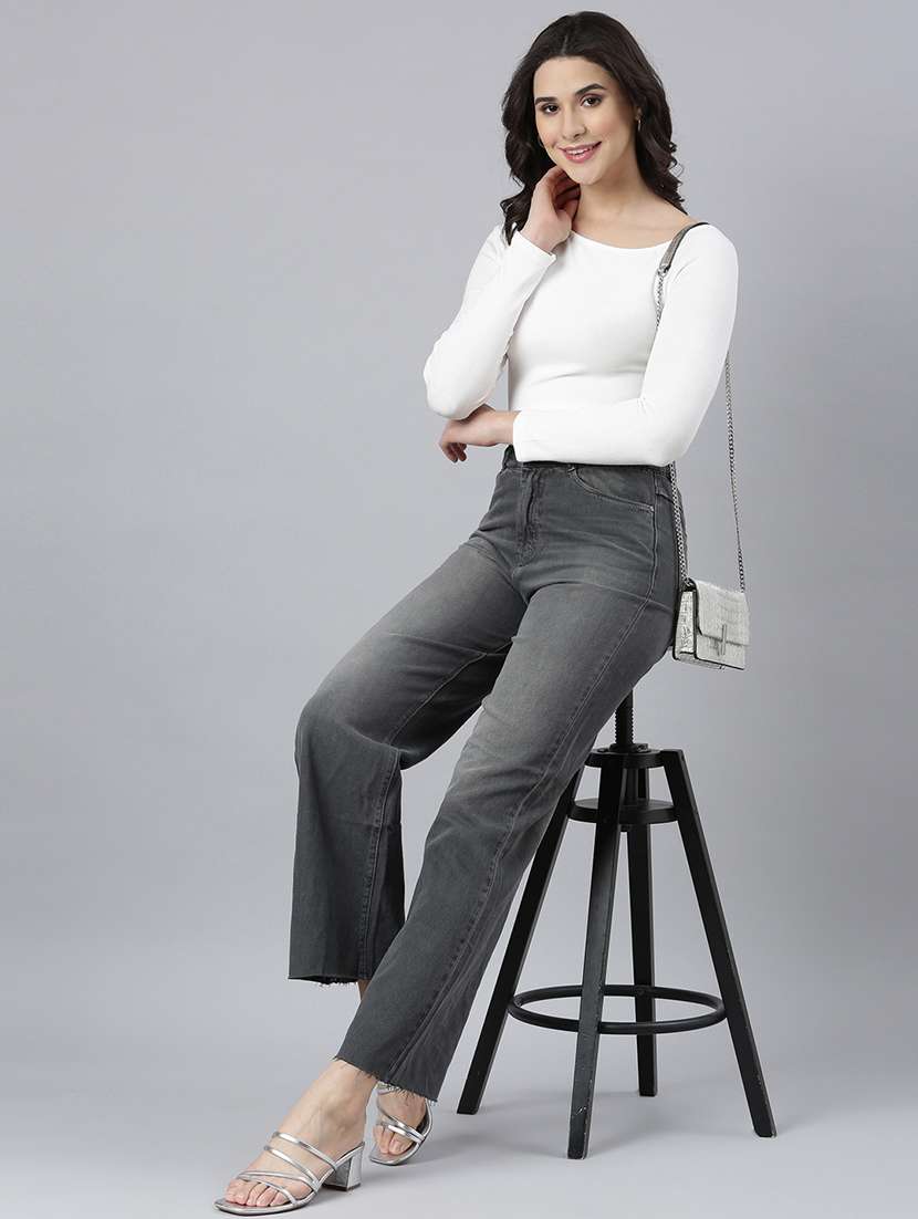 white cotton blend regular top - 21023776 -  Standard Image - 5