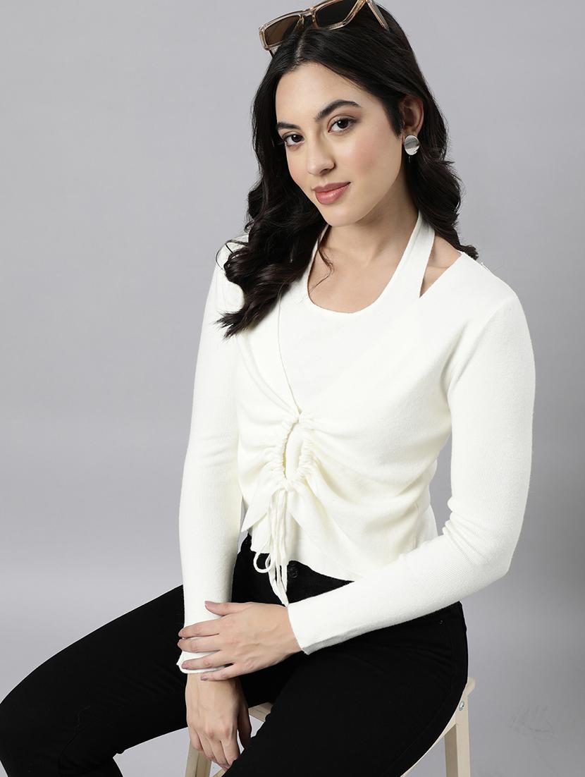cream acrylic regular top - 21023782 - Standard Image - 3