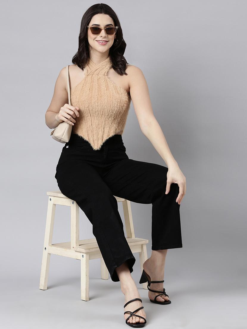 mustard acrylic crop top - 21023852 - Standard Image - 5