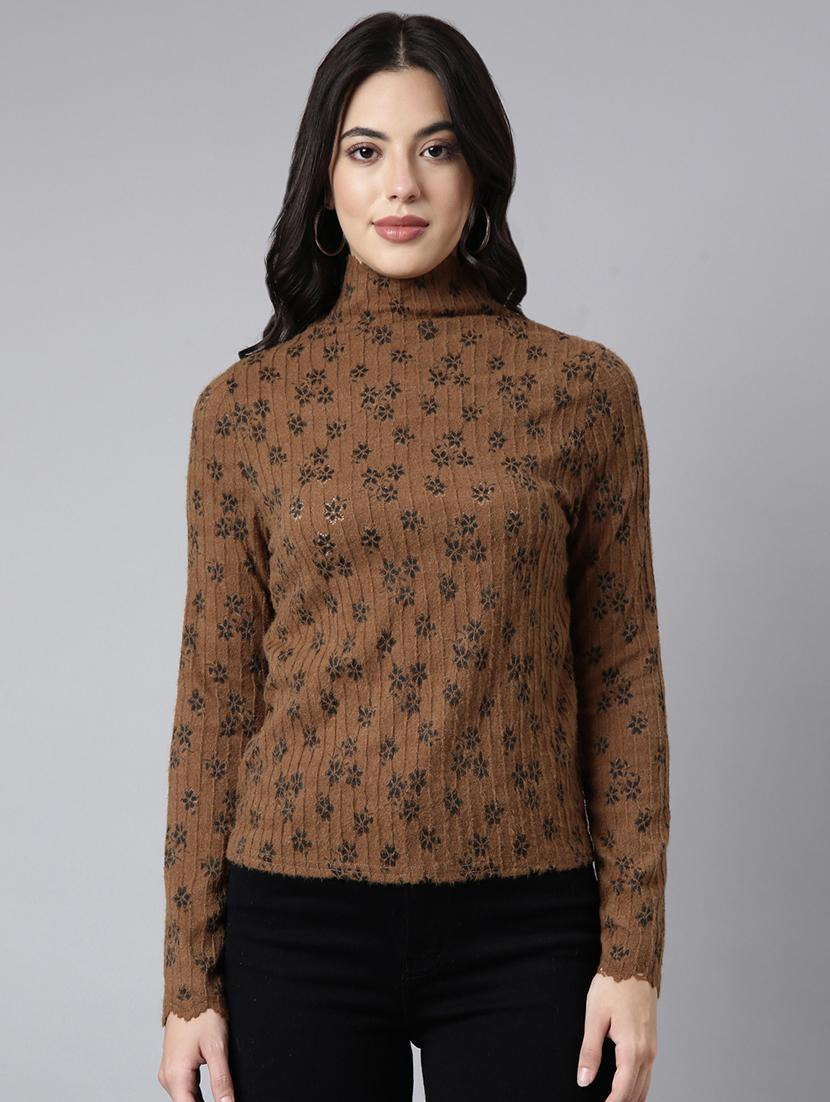 brown acrylic regular top - 21023865 -  Zoom Image - 0
