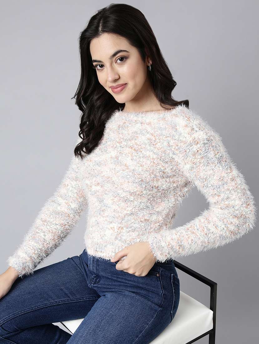 women multi color self design long sleeves top - 21023876 -  Standard Image - 3