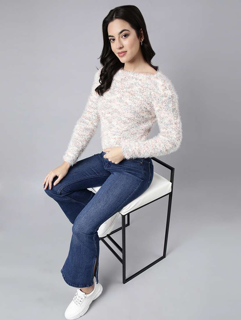 women multi color self design long sleeves top - 21023876 -  Standard Image - 5