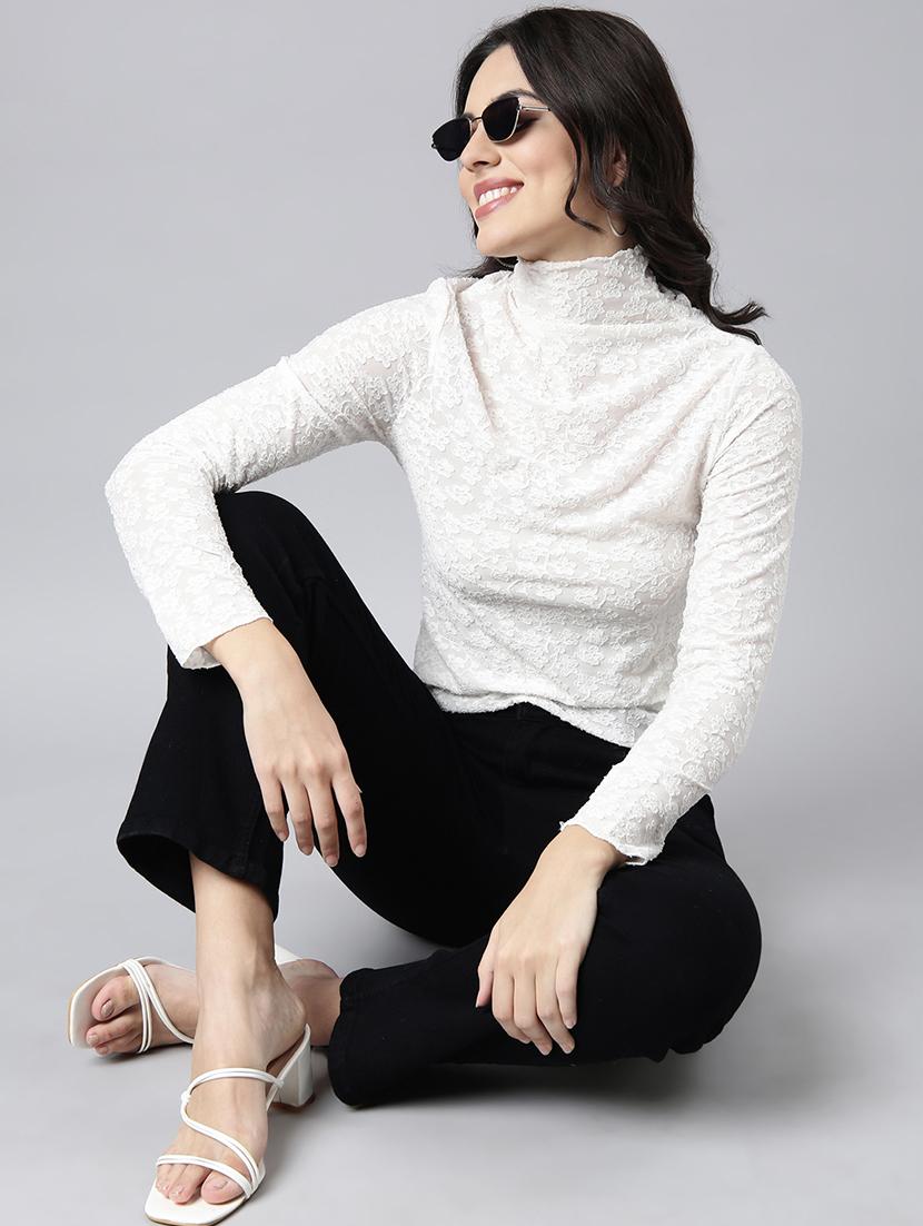 off white regular top - 21023879 - Standard Image - 5