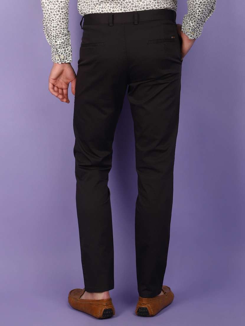 men solid ankle length chinos  - 21024014 -  Standard Image - 3