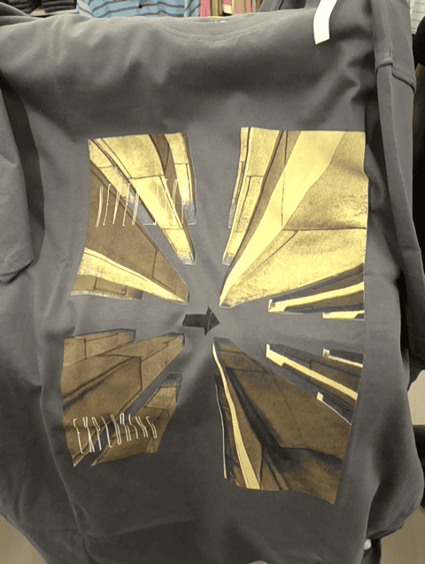 dark grey fancy fabric tshirt - 21024088 -  Standard Image - 0
