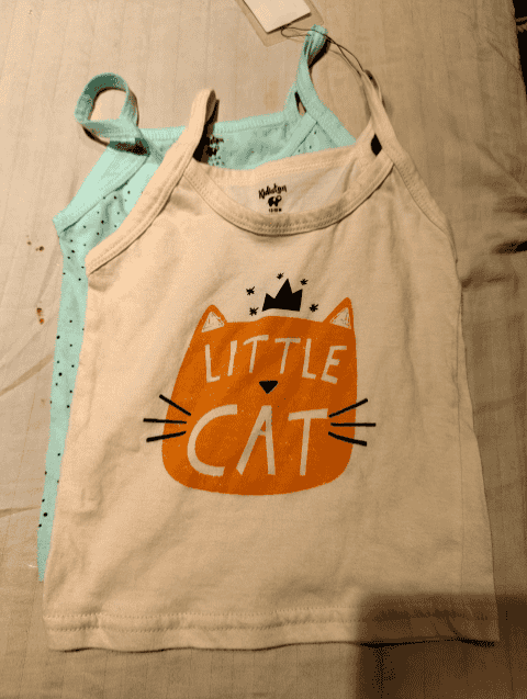 light greenpink cotton vest - 21024418 -  Standard Image - 0