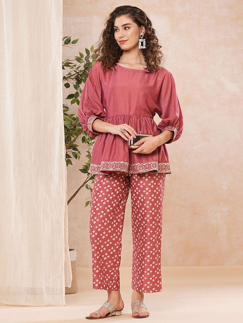 pink printed co-ord set - 21025255 -  Zoom Image - 0