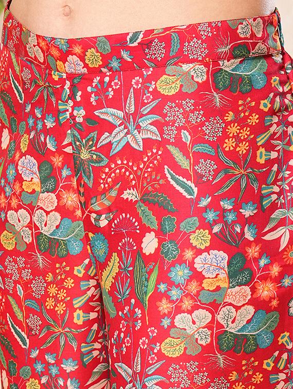 red printed co-ord set - 21025256 - Standard Image - 5