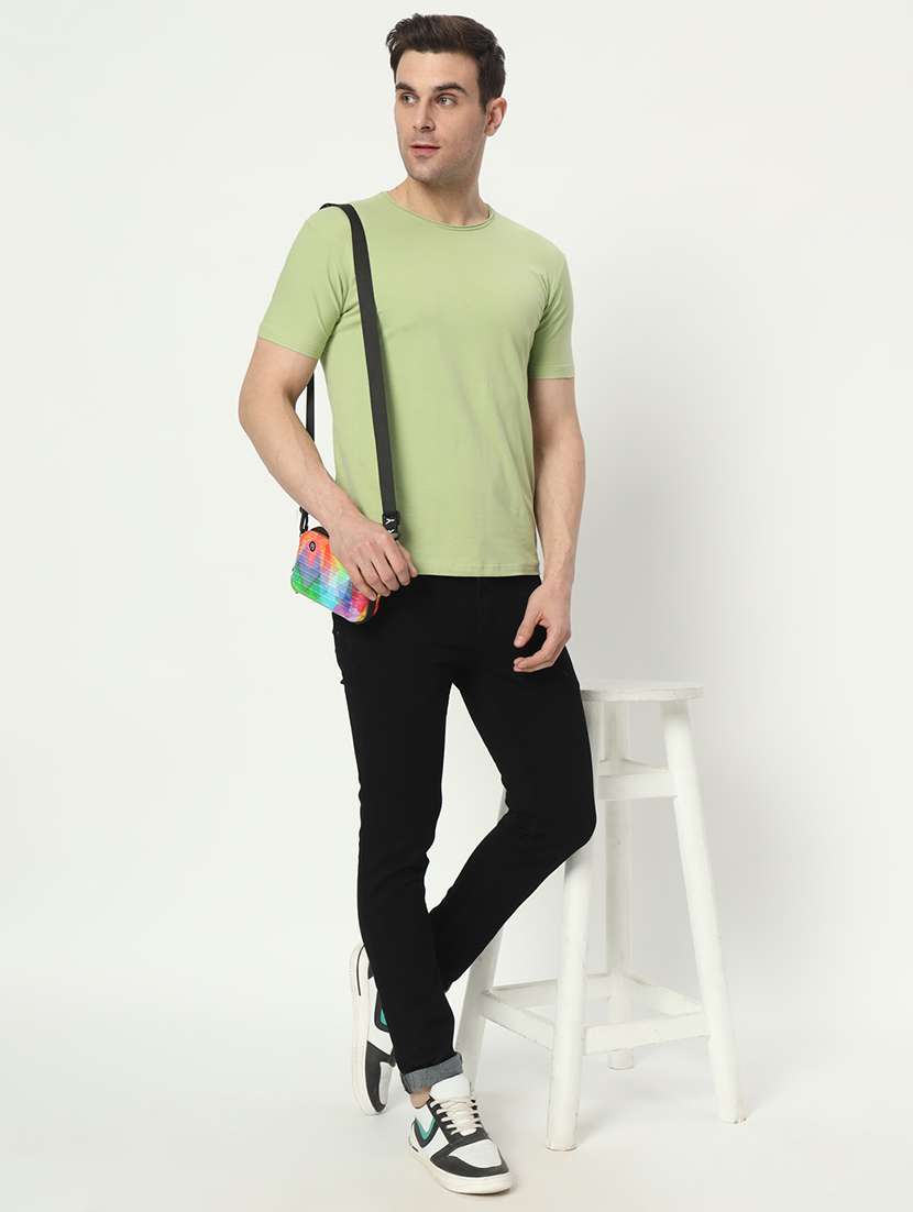men mid rise plain denim jeans - 21025348 -  Standard Image - 3
