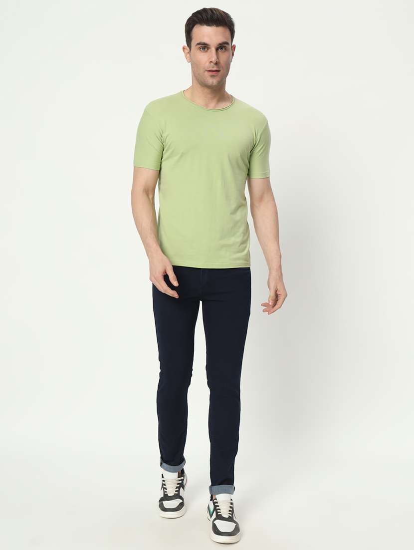 men mid rise plain denim jeans - 21025351 - Standard Image - 3