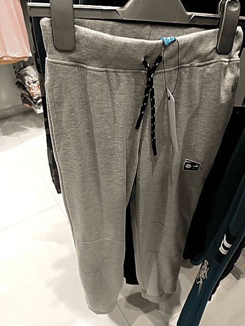 light grey cotton loop knit trouser - 21025361 - Standard Image - 0