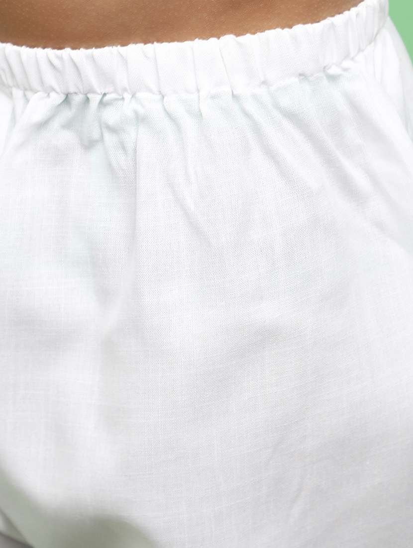 boys mandarin neck solid kurta pyjama set - 21025493 -  Standard Image - 5