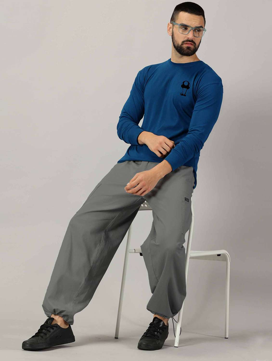 teal cotton back print tshirt - 21026839 -  Standard Image - 3