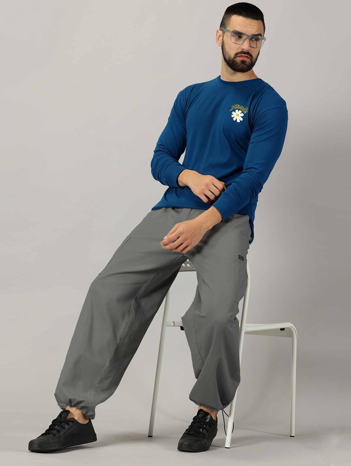 teal cotton back print tshirt - 21026849 - Standard Image - 3