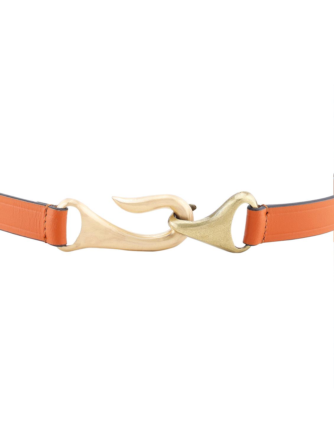brown solid buckle belt - 21027044 - Standard Image - 3