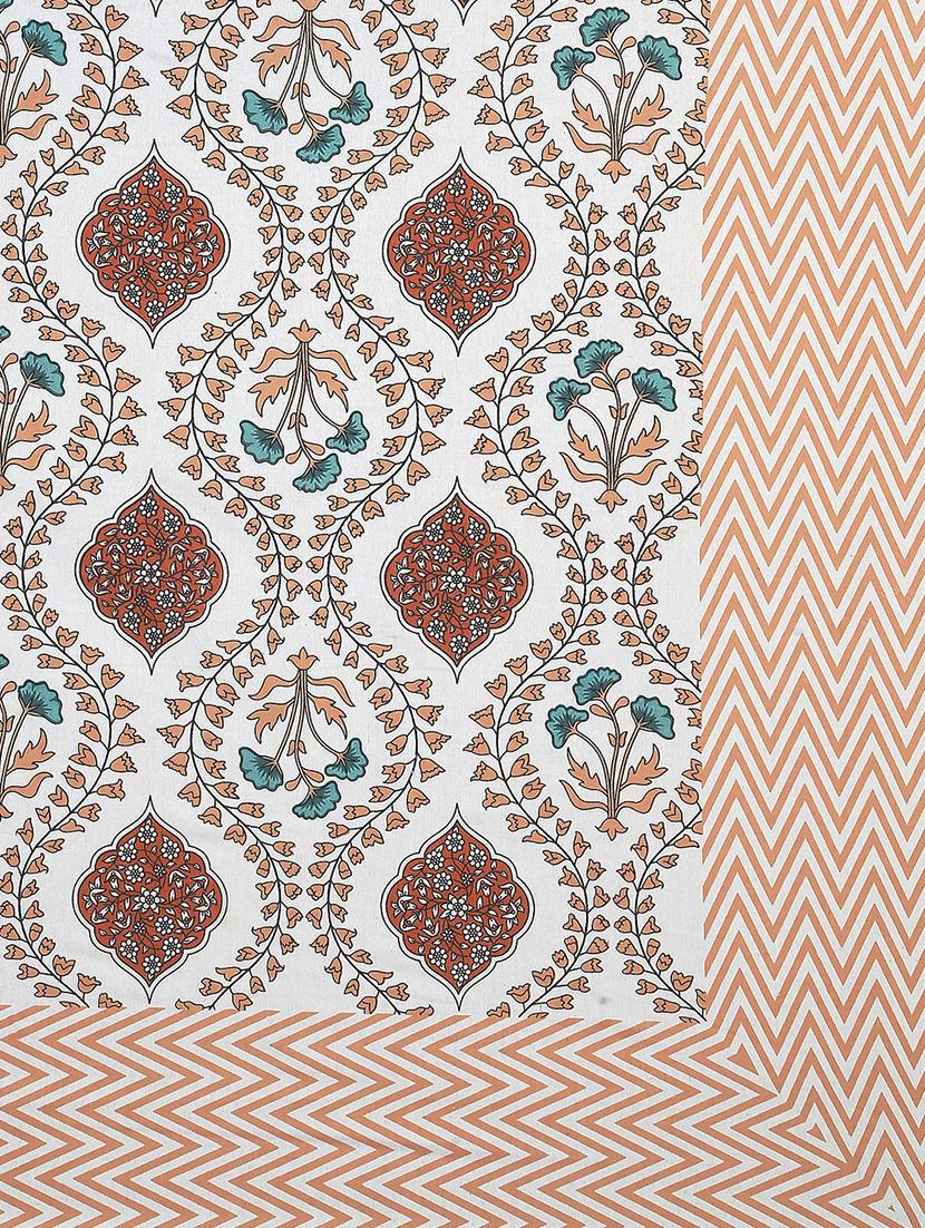 texstylers cotton floral print jaipuri 90 x 100 inches double bedsheet with 2 pillow covers - 21027145 - Standard Image - 5