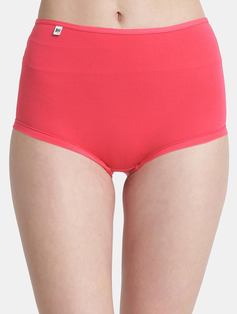 coral lycra boy shorts panty - 21028851 - Zoom Image - 0