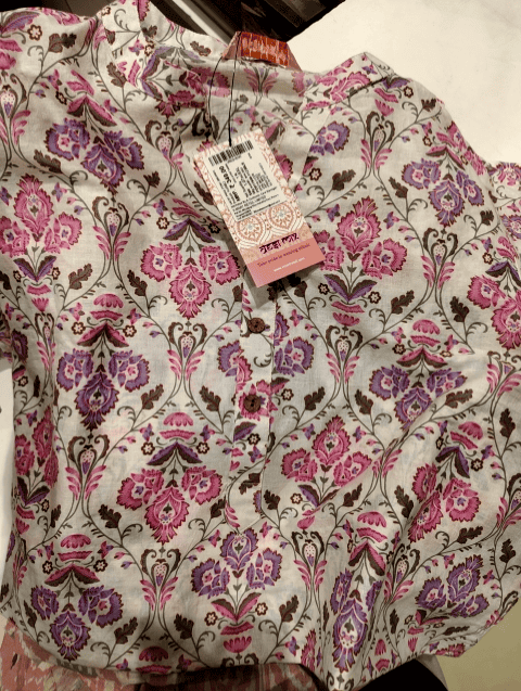 off white cambric kurta - 21028913 - Zoom Image - 0