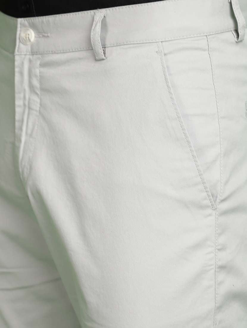 Men Solid Full Length Chinos - 21029023 -  Standard Image - 5