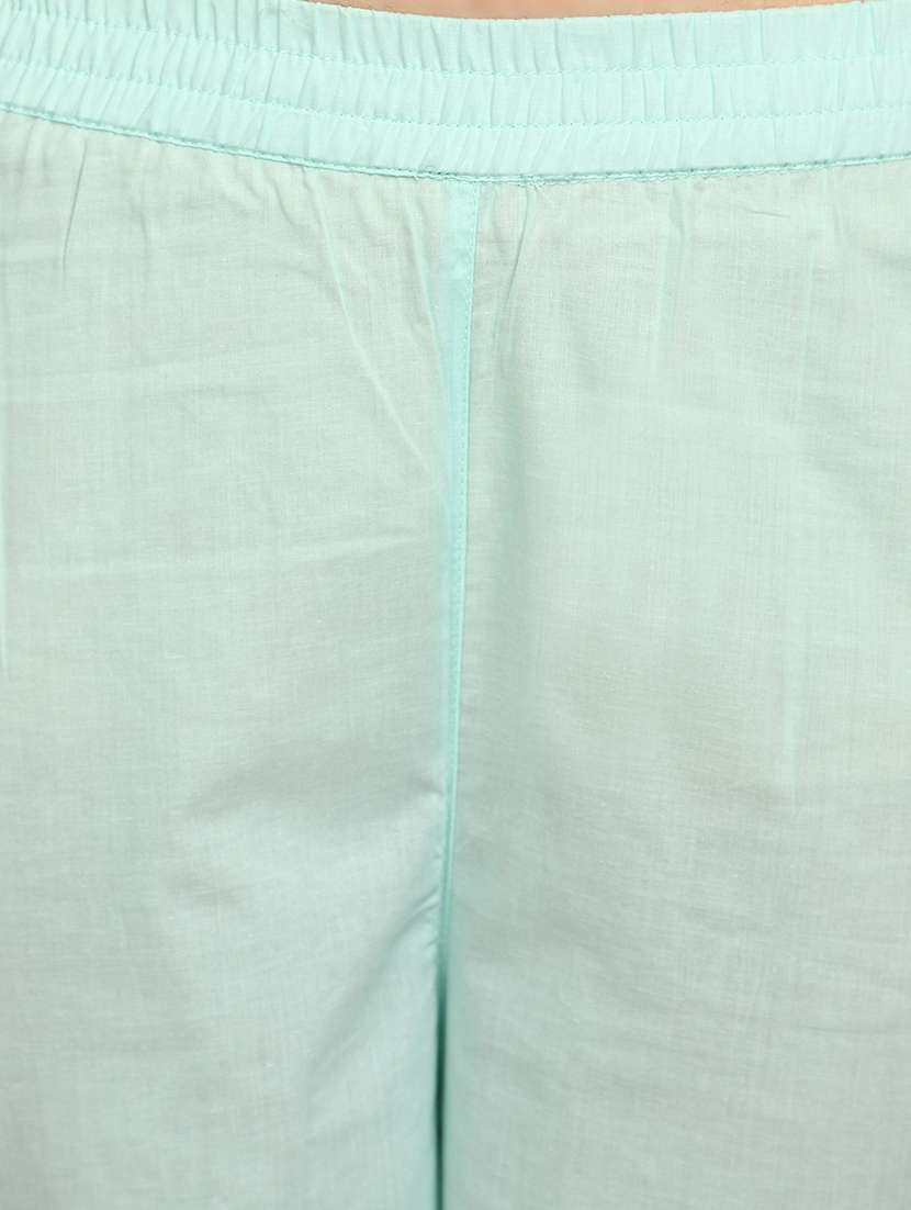 sea green self design suit set - 21029061 -  Standard Image - 5