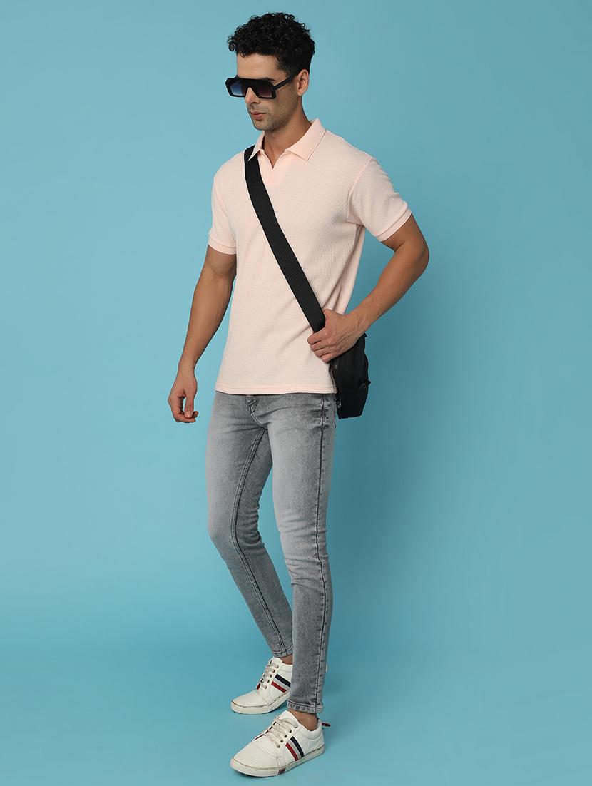men mid rise plain denim jeans - 21029066 - Standard Image - 3