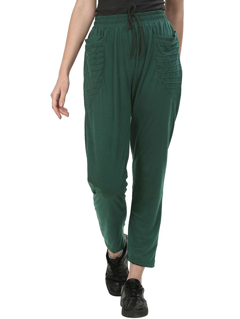 women high rise track pant