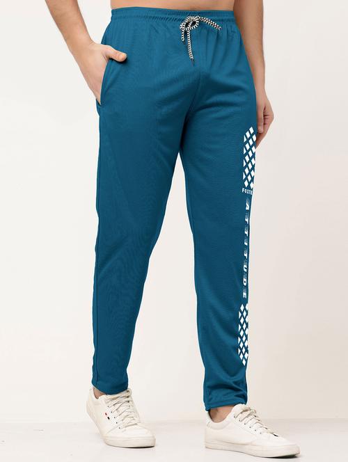teal polyester  full length track pant - 21029951 -  Standard Image - 0
