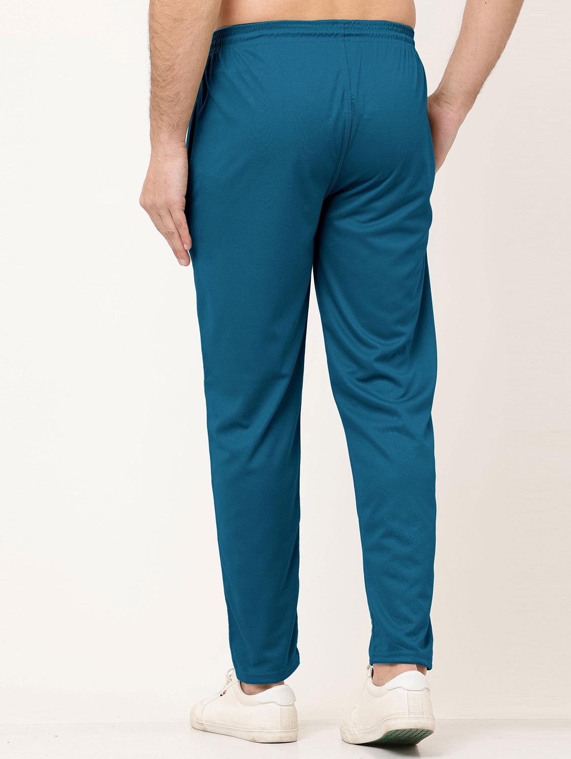 teal polyester full length track pant - 21029967 - Standard Image - 3