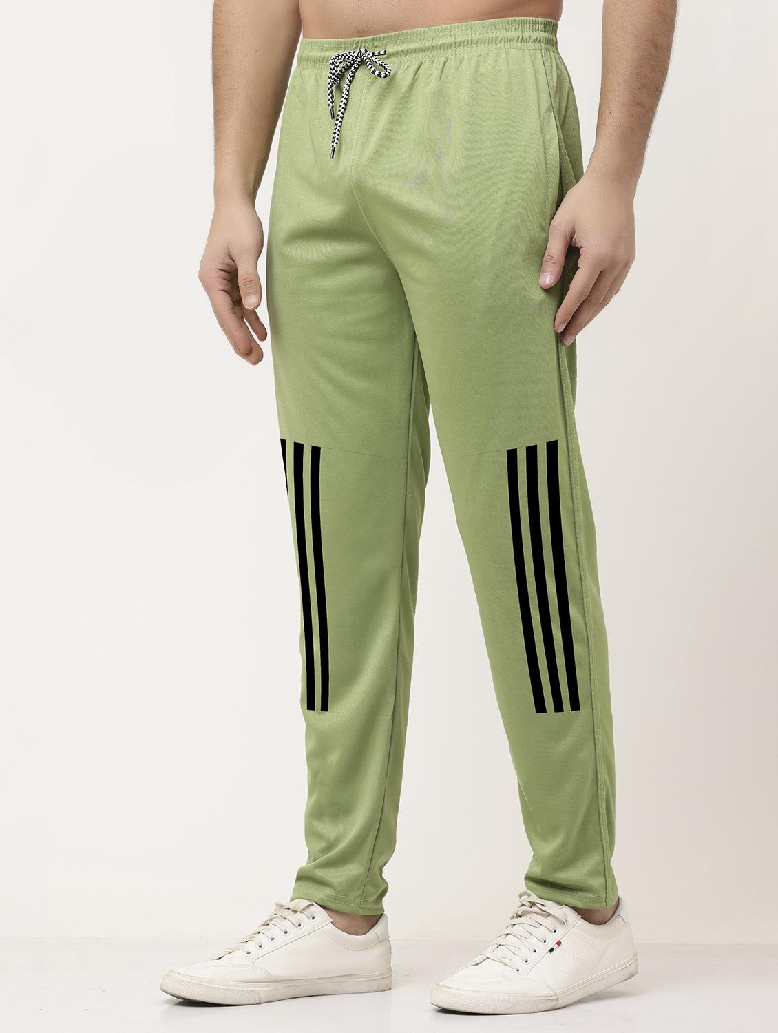 green polyester  full length track pant - 21029970 -  Zoom Image - 0