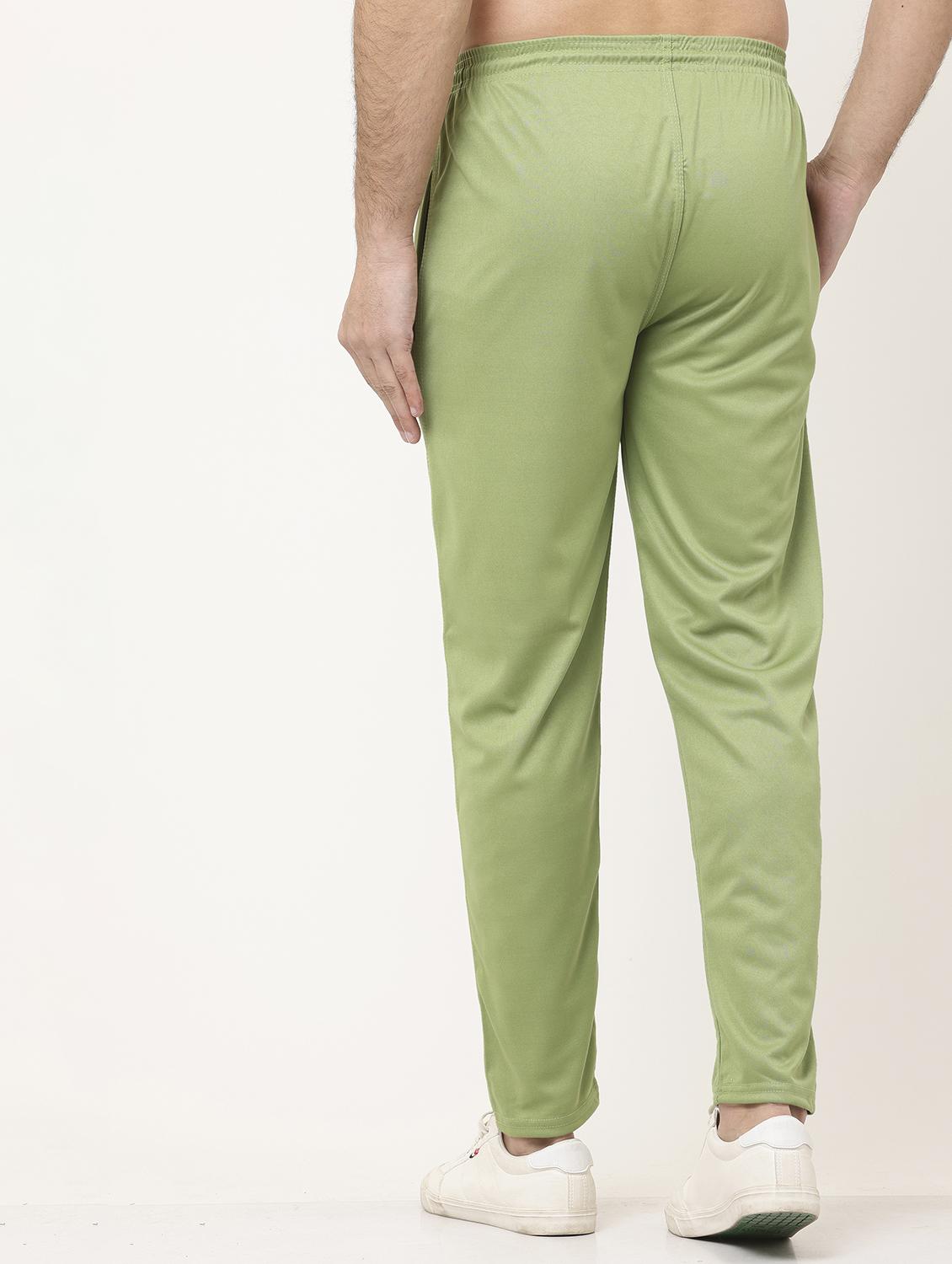 green polyester full length track pant - 21029970 - Standard Image - 3
