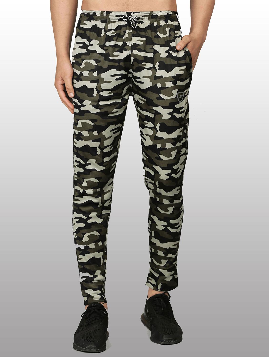 green polyester  full length track pant - 21029988 -  Zoom Image - 0