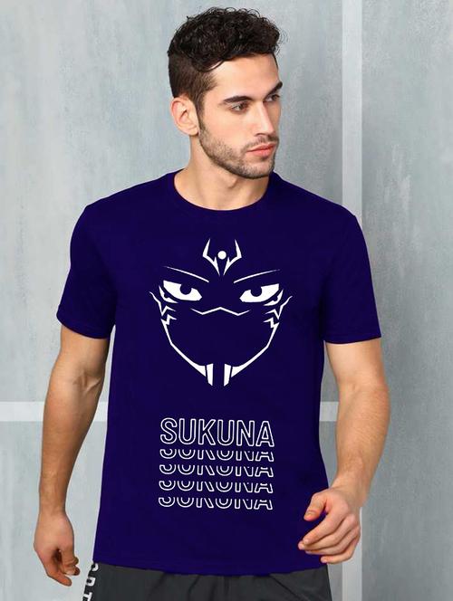 men round neck front print t-shirt - 21030250 - Standard Image - 0
