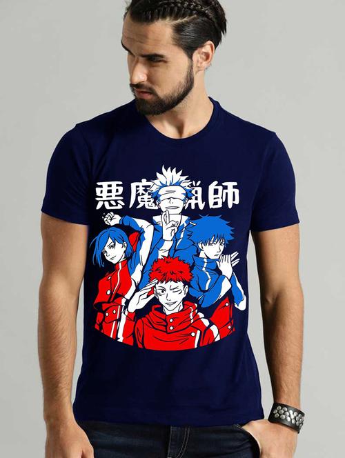 men round neck front print t-shirt - 21030653 - Standard Image - 0