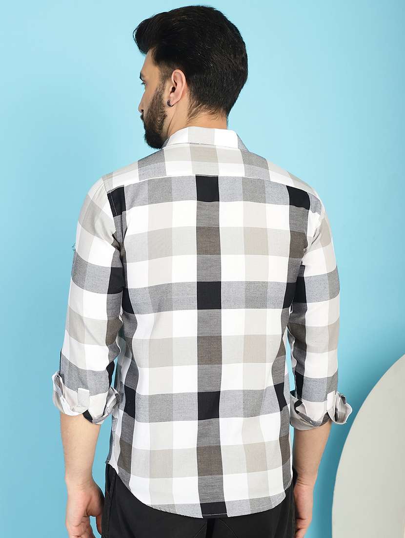 black cotton casual shirt - 21031224 -  Standard Image - 3