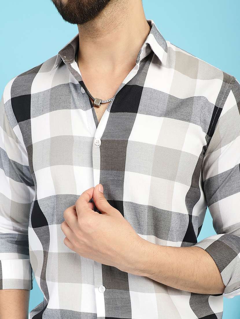 black cotton casual shirt - 21031224 -  Standard Image - 5