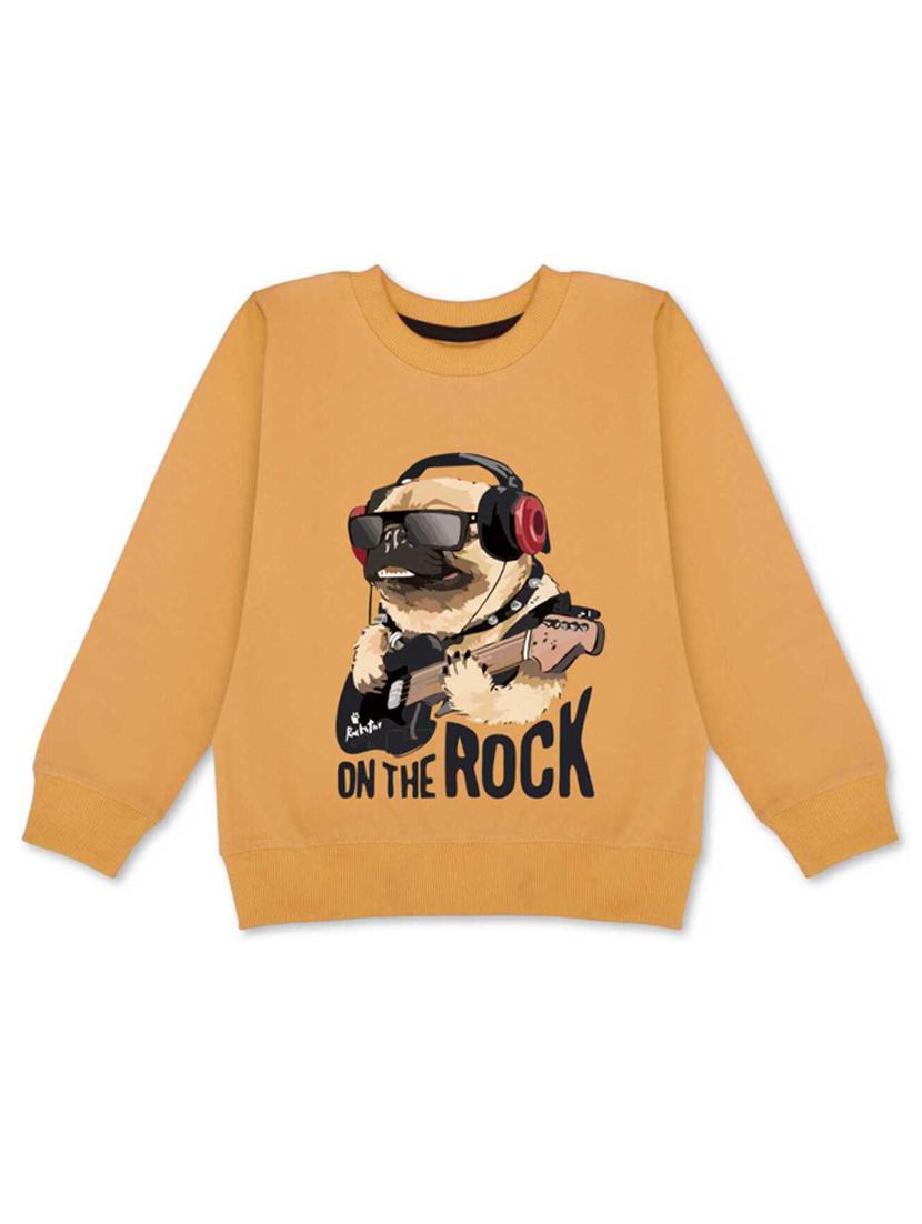 boys round neck front print regular sweatshirt - 21031473 - Zoom Image - 0