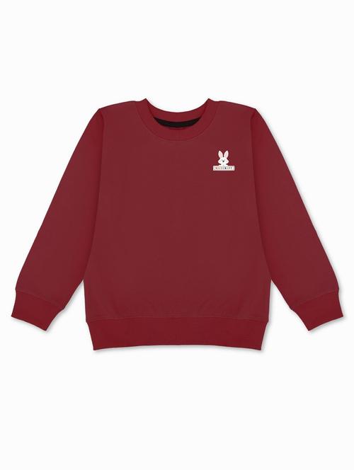 maroon solids round neck sweatshirts - 21031488 -  Standard Image - 0