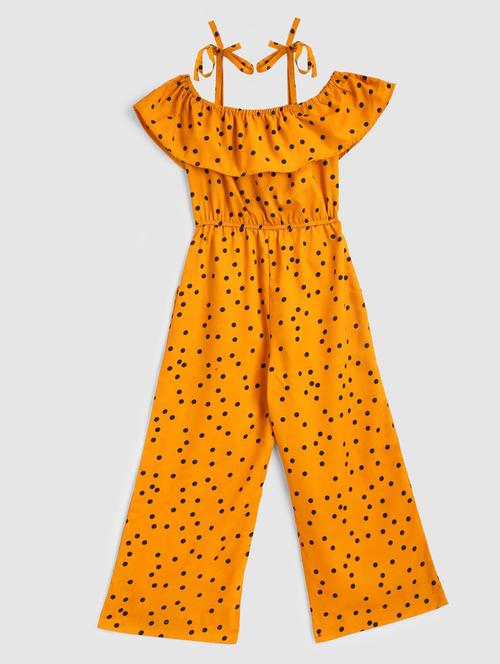 yellow printed full length jumpsuit - 21031620 - Standard Image - 0